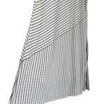 Misook  Mixed Stripe Sleeveless Knit Midi Dress White Black Sz XL NWT Photo 2