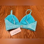 Seafolly  Australia Marloe Banded Bralette Bikini Top - Atoll Blue size US 4 NWT Photo 5