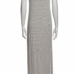 ATM Anthony Thomas Melillo ATM Dress Maxi S Tank Striped Side Slit  Photo 4