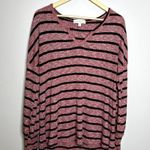 Suzanne Betro Weekend Red Striped Long Sleeve Top Photo 3