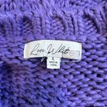 Love, Whit by Whitney Port Purple Chunky Sweater Oversized Slouchy Size L Size L Photo 6