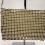 None Evening Wear Tan Metal Chainmail Convertible Clutch/Shoulder Bag NWT Photo 3