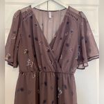 Xhilaration Xhiliration floral purple midi wedding or shower guest size medium Photo 1