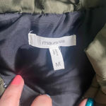 Maurice's  Size Medium Red Black Buffalo Check Flannel Vest Green Quilted Accent Photo 4