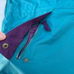 Lands' End Vintage 90s Purple Teal Colorblock Nylon Jacket Photo 5