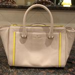 Kate Spade  Cement with Yellow detail leather purse Photo 0