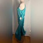 PRETTYGARDEN  Green Asymmetrical Ruched One-Shoulder Cocktail Gown Photo 1