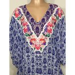 Nanette Lepore New.  blue and pink caftan cover-up. Photo 2