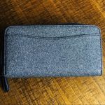 Kate Spade New York Continental Glitter Double Zip Wallet Saffiano PVC NWT Photo 1