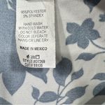 Acting Pro Navy and White Floral Knit V Neck Short Sleeve Dress by Size 1X Photo 3