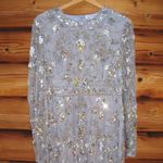 Mac Duggal   93939 Womens  High Neck Long Sleeve Embellished Column Gown Dress Photo 6