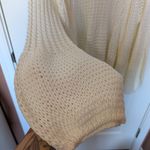 C + D + M Crochet Bell Sleeve Cardigan Women's Medium Cream/White White Photo 2