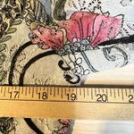 Niji of Waikiki Hawaiian Button Jacket M Art to Wear Floral Paisley Eyelets Black Size M Photo 9