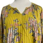 Tolani NEW  Collection Size Medium  Top Blouse Pleated Colorful Long Sleeve Photo 1
