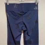 Terez  Navy Blue Black Star Foil Printed Athletic Leggings Size Medium Photo 9