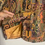 Etienne Aigner Vintage Tapestry Blazer Jacket Lined Fall Artsy Whimsical Photo 8