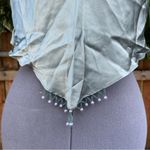 Victoria's Secret Victoria’s Secret Silk Napkin Scarf Tie Top Green with Beading size M/L Photo 7