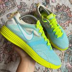 Nike Lunar Montreal+ Running Shoes Women’s size 6 Blue Volt Green MTRL Lunarlon Photo 0