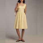 Anthropologie Maeve Sleeveless Cotton Square-Neck Romper Photo 1