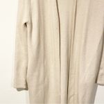 Magaschoni  Medium Open Front Long Cardigan Sweater Duster Biege Pockets Photo 1