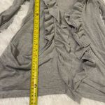 Moa Moa Gray ruffled open front cardigan sweater  woman’s large Photo 2