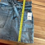 Free People NWT Splendor In The Grass Denim Paperbag Waist Skirt 4 Photo 5