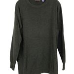 Cullen Green Cotton Modal Sweater Zipper Detail Sz M Size M Photo 5