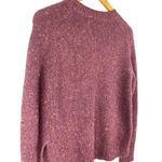 Vince Alpaca / Wool Blend Maroon Flecked Crewneck Side Vented Sweater Size XS Photo 3