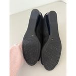 Alex Marie Women's Black Beaded Butterfly Peep Toe Ballet Flats 10 Holiday Xmas Photo 3