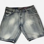 Y2K Ecko Unltd Relaxed Baggy Denim Blue Jean Shorts Men 38 Skater Faded Wash Thrashed Streetwear #goth #grunge #punk Measurement in pics Photo 0