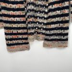 Sundance Women's Striped Sunset Melange Open Front Knit Cardigan Sweater Size XL Black Photo 2