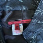 Tapemeasure Black Metallic Floral Embroidered Jacket Size 10 Photo 4
