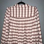 Rails  Angelica pink‎ plaid flannel mauve rose iron size M Photo 3