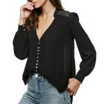Free People  Canyon Rose High Low Blouse Photo 0