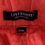 Liverpool HOT CORAL PANTS Linen Blend Cargo Drawstring Photo 5