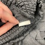 ZARA Stretchy Ruffle Sleeve Cropped Top Womens Size XS Gray Boho Photo 5