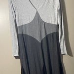 Chetta B  Sherrie bloom Peter noviello color block dress sz 6 gray v neck Photo 0