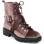 Steve Madden women velvet combat Extreme boots US 6 Photo 10