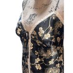 Victoria's Secret Victoria’s Secret Front Tie Spaghetti Strap Black Floral Baby Doll Cami  Women M Photo 9