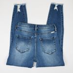 KanCan by Maurices Jeans Women 26 Raw Hem Ankle Distressed Stretch Denim Blue Photo 2