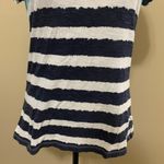 Style & Co Sport White & Blue Stripe Top Photo 6