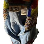 Chico's Design Y2K Beaded Artsy Denim Jacket 0 Photo 4