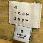 A New Day  button down tan Skirt size 8 w/huge front pockets Photo 5
