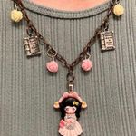 Handmade Kawaii Anime Pink Bunny Rabbit Girl Cottagecore Charm Necklace Photo 0