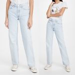 RE/DONE • 90s High Rise Loose jeans Perfect Light Indigo wash button fly baggy Photo 2