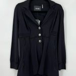 Nic+Zoe 🆕 NWT  Three Button Seamed Riding Jacket Blazer Petite Black Onyx PP Photo 6