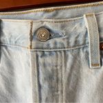 Levi's 501 Original Fit High Rise Cutoff Raw Hem Light Wash Shorts in Ojai Lake Photo 5