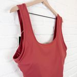 Halara  U Neck Crossover Plus Size Cropped Tank Top Marsala 2X Photo 2
