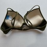 Catalina  Swimwear Bikini Top Bra Size Large 11/13 Olive Green‎ Cushioned Photo 1