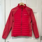 Columbia Flash Forward Hybrid Puffer Jacket 650 Fill Red Winter Coat Ski Hiking Photo 0